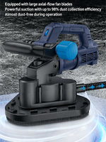 Ponceuse/Meuleuse multifonctionnelle 2500W à 3 têtes pour sols et murs en béton/ciment, moteur sans balais, idéale pour la préparation des revêtements époxy