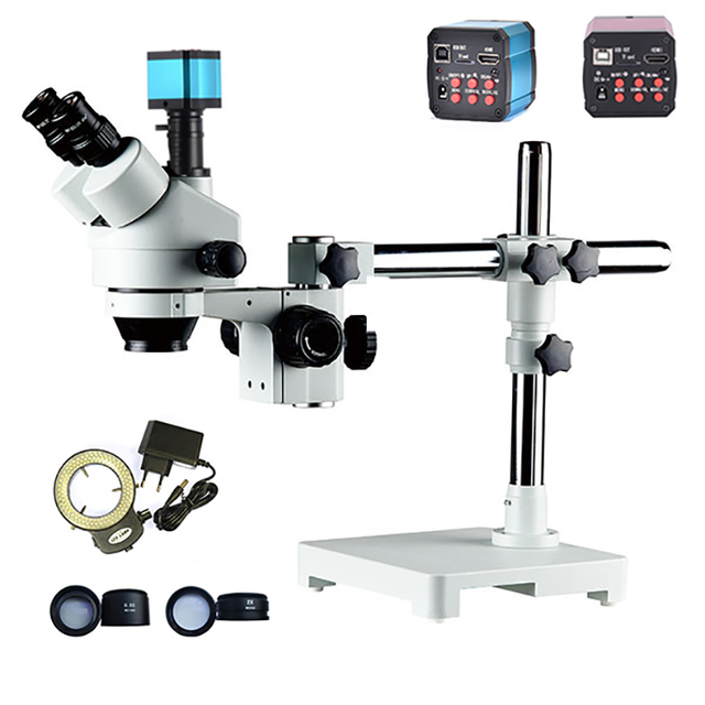 Factory Price 3.5X-90X 14MP Trinocular Zoom Vision Mobile Phone Repair Microscope Ophthalmic Neurosurgery Practice Microscope
