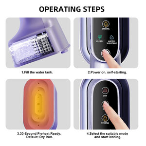 Machine à repasser les chemises 1300W 100ml Mini fer à vapeur <span class=keywords><strong>de</strong></span> voyage Fer à vapeur portable pour vêtements - Product Image 3