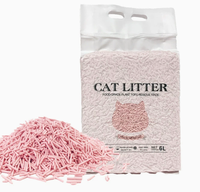 Sable pour chat en tofu 2kg, 100% naturel, écologique, sans poussière, en forme de bande de 2,0 mm, agglomération rapide, contrôle des odeurs, jetable aux toilettes