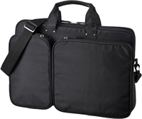 Sac pour ordinateur portable 15,6 pouces, mallette d'affaires avec bandoulière, étui pour ordinateur multi-poches, sac de travail de bureau pour hommes, voyage