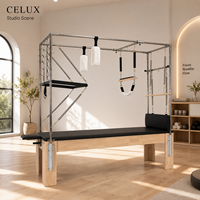 Equipo Profesional Ajustable de Pilates Cadillac Reformer para Entrenamiento de Cuerpo Completo, Duradero, Portátil, Ecológico, de Roble, para Uso Comercial