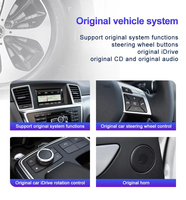 Pantalla Táctil Android de 12.3 Pulgadas 1920*720p con GPS y Carplay para Mercedes-Benz GLE W166 2015-2020, Pantalla Multimedia para el Tablero