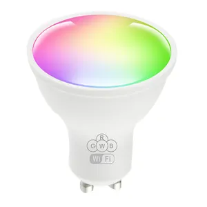 Tuya/Zigbee akıllı aydınlatma 5W GU10 Led spot lamba RGB + CCT beyaz kablosuz sistemi