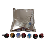 Sacs à bavette aseptique 5L & 20L personnalisés en usine sacs à café rechargeables en plastique aluminium avec Vitop dans une boîte