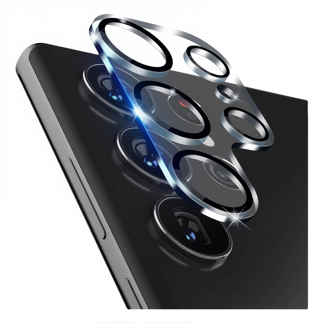 New 3D Tempered Glass Full Glue Camera Lens Protector for for S23 S24 S25 S26 Ultra 9H Hardness Anti-Scratch