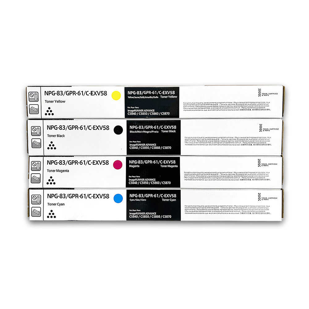 Japan Color Toner for Canon NPG83 GPR61 C-EXV58 Cartridge