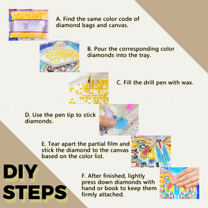 E-122Custom Canvas <strong>Paintings</strong> 5D Full Drill Heart of Adventure: Girl's Edition Diamond <strong>Painting</strong> - Product Image 3