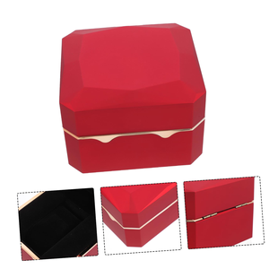 High End Octagonal Spray Paint with LED <b>Light</b> Watch Gift Box Velvet Universal Watch Packaging Box Customization - Product Image 3