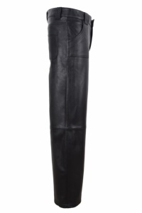 Custom 100% Genuine Black Nappa Leather Women’s <b>Pants</b> Custom Fit Private Label OEM/ODM Bulk Wholesale Luxury Streetwear Trousers - Product Image 2