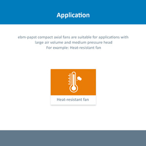 พัดลมระบายความร้อนแบบแกน DC ebm-papst รุ่น 4114NHH 24V ขนาด 119*119*38 มม. สำหรับอุปกรณ์ตู้ควบคุมอุตสาหกรรม - Product Image 5