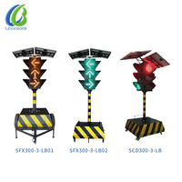 Feux de circulation temporaires de 300 mm, mobiles, à énergie solaire, étanches IP54, batterie 100 Ah, mode de fonctionnement LED personnalisable, fabricant