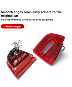 Nouveau feu arrière LED transparent 12V 8000 Lumens 5000K pour <span class=keywords><strong>Audi</strong></span> <span class=keywords><strong>A6</strong></span> <span class=keywords><strong>C6</strong></span> 2009-2011, feu stop de pare-chocs arrière - Product Image 2