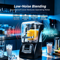 Moseener Touchscreen Smoothie Blender 1500W Commerciële Borstelloze DC Motor Geluidsdichte Constructie Verse Fruit Koudgeperste Blender