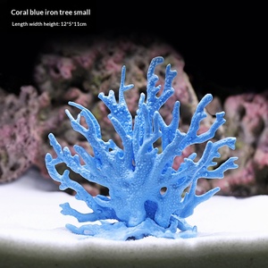 Árbol de <span class=keywords><strong>Coral</strong></span> Artificial, Set Completo para Decoración de Peceras Pequeñas, Piedra, Plantas Marinas, Caja de Vida para Camarones, para Acuario - Product Image 6