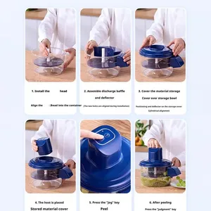 Máquina Peladora de Uvas Eléctrica Automática - Removedor de Piel de Frutas y Bayas sin Esfuerzo, Herramienta de Preparación de Frutas - Product Image 3