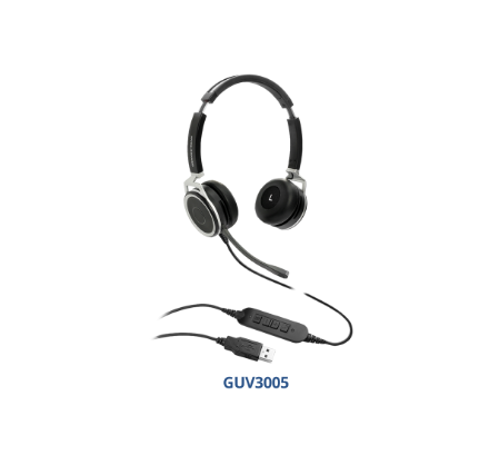 HD USB Headsets with Noise Canceling Mic Grandstream GUV3005