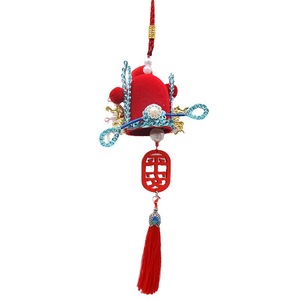 Colgante de aleación estilo ópera china de Valle de las Espadas, decoración para coche con diseño de sombrero de campeón, corona de fénix y traje oficial para extranjeros - Product Image 5