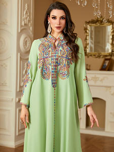 Muslim Eid <b>Dress</b> for <b>Women</b> Embroidery Abaya Party Caftan Robe Jalabiya Ramadan Morocco Dubai <b>Kaftan</b> Islam 2025 Vestidos Largos - Product Image 2