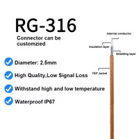 Adaptateur RF personnalisable YCT 50 cm, prise SMA, câble coaxial RG316, assemblage, prise en charge de la personnalisation de la longueur, modèle