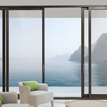 Produsen grosir fitur keamanan yang ditingkatkan permukaan mudah dibersihkan sistem penguncian Multi titik pintu geser teras aluminium - Product Image 3