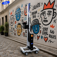Traceur numérique avancé, imprimante jet d'encre murale verticale double usage, encre UV, 2400 DPI, tout-en-un, automatique, Wi-Fi, design portable