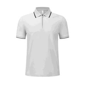 Women's Short Sleeve Polo Shirt 220g Cotton Modal Knitted Breathable Summer Wear With Half Zip Collar - Product Image 2