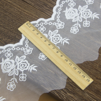 Ruban en dentelle de Tulle brodée florale 3d, dentelle à oeillet, tissu pour artisanat, couture et décoration de robe de mariée, Applique