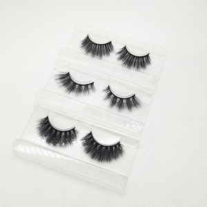 Private Label Wispy C Curl 18-20mm <span class=keywords><strong>DK</strong></span> Flauschige Echte Nerz-Wimpern 1 Paar Dramatische Natürliche Falsche Wimpernbänder Anbieter - Product Image 3