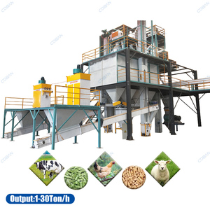 Équipement de traitement des animaux de grande capacité 100t/jour, ligne de production industrielle d'aliments pour l'élevage de volailles pour les fermes porcines - Product Image 5