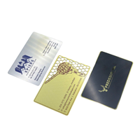 Gratis samples fabrieks prijs roestvrij staal metalen visitekaartje naam LOGO NFC gegraveerd luxe metalen kaart