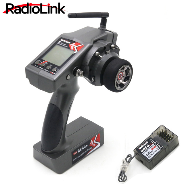 Radiolink RC6GS V2 2.4G 6CH Radio Transmitter with R6FG/R7FG Gyro Receiver Remote Controller for RC Crawler Car Boat