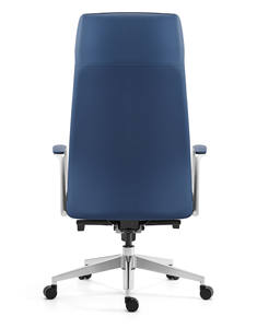 लक्जरी ब्लू पु चमड़े का उच्च बैक स्विस कार्यालय कुर्सी गर्म बिक्री आधुनिक डिजाइन घर उपयोग कुर्सी - Product Image 5