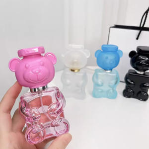 Flacon de parfum ours mignon de 30 ml, flacon pulvérisateur à pression, flacon d'échantillon de parfum, flacon cosmétique de voyage rechargeable en verre - Product Image 1