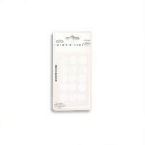 Points adhésifs Velcro ILAN 20 mm, 15 pièces, ronds, blancs, bande auto-agrippante - Product Image 1