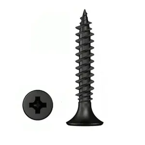 Tornillo de pared de yeso para cámara oculta, tornillo de pared de yeso negro, no fácil de dañar, precio de fábrica