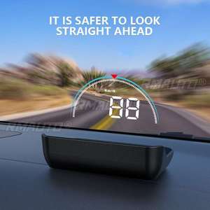 GEYIREN M8 HUD Head-up Display para Coche, Sistema de Advertencia de Exceso de Velocidad OBD2 II EUOBD, Proyector de Parabrisas, Alarma Electrónica de Voltaje para Automóvil - Product Image 6