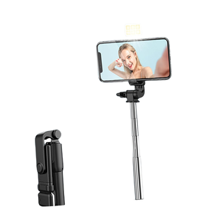 Palo de Selfie con Control Remoto Inalámbrico, Trípode Plegable Elástico de Acero Inoxidable con Soporte BT y Luz LED - Product Image 2