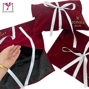 Bolsa de terciopelo de lujo MUYANG 2026, gran venta, con cinta personalizable en varios colores - Product Image 4