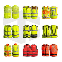 Gilet de travail haute visibilité JIADE WorkPro pour femmes, réfléchissant, respirant, bicolore, en polyester, grandes tailles, idéal pour l'été