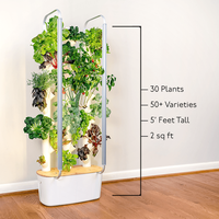 Kit de jardinage hydroponique vertical d'intérieur pour herbes et légumes non-OGM, grands bacs en acier, lampes de culture LED, herbes et légumes non-OGM