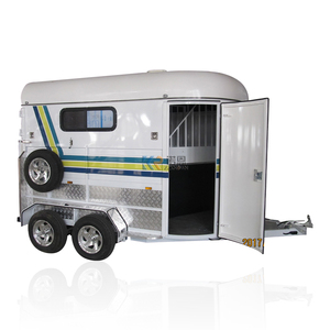 Remolques Usados en Venta en Australia, Remolque para Transporte de 2 Caballos, Remolque de Carga en Ángulo, Remolque para Caballos con Espacio para Dormir - Product Image 1