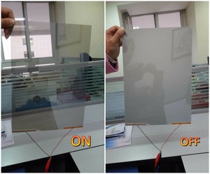 Film intelligent pour la confidentialité, film PDLC super transparent, film commutable PDLC pour portes et fenêtres - Product Image 5