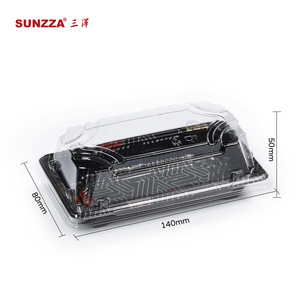 Sunzza Gói Bán buôn dùng một lần bao bì thực phẩm nhựa container Pet đưa ra để đi Sushi bao bì hộp/khay - Product Image 2