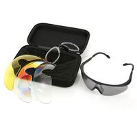Yijia Top lunettes tactiques avec 3 lentilles Combat Eyeshield sécurité polarisées Sport lunettes de soleil résistance aux chocs lunettes de tir