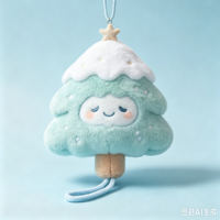 ODM/OEM Personnalisé, Conception IA, Charm de sac en peluche flocon de neige mignon, Pendentif en peluche série hiver, Vente en gros personnalisée, Usine de jouets en peluche