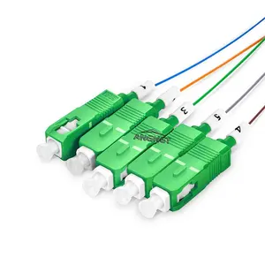 1x5迷你PLC分路器0.9毫米钢管光纤1x5 PLC分路器
