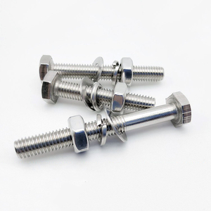 Tornillos y Tuercas Hexagonales de Acero Inoxidable Galvanizado de Grado 10.9 con Rosca Completa 316 - Product Image 1