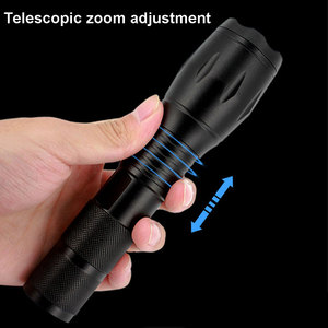 Lampe torche haute luminosité, portable, en aluminium, puissante, nouvelle lampe torche 300 lumens, zoomable, étanche, super lumineuse - Product Image 3