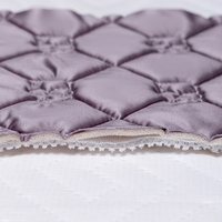 Drap-housse rafraîchissant avec taie d'oreiller, ensemble trois pièces, motif uni, technologie 3D, couette confortable